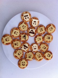 lego party food how to cook that ann reardon lego party food lego man cheese heads on crackers with vegemite