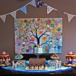 My Babies First Birthday Party 1st birthday party ideas dessert buffet sock monkey owl teddy bear