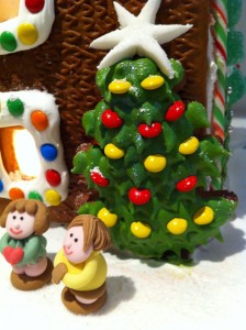 gingerbread house christmas tree