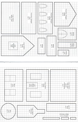 Ginger Bread House Template from www.howtocookthat.net