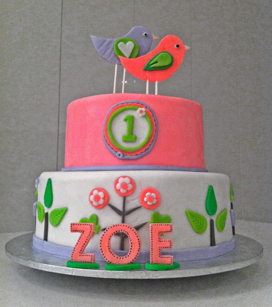 birdie birthday cake