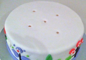 tiered firstt birthday cake
