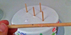 tiered dowel cake