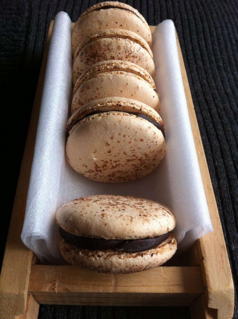 chocolate orange macarons