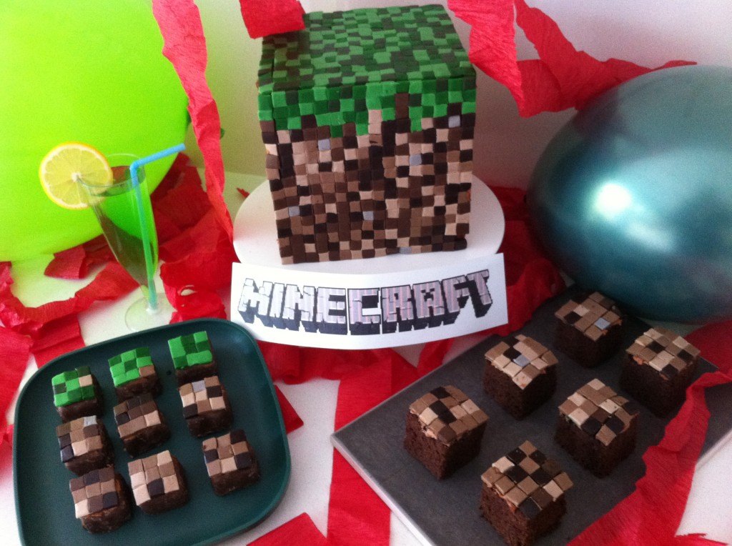 Dessert : Minecraft Fondant recipe Cake cake Birthday  Cakes, 3D Chocolate  & 3d