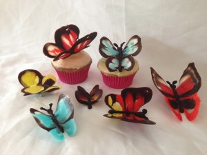 chocolate butterflies by Ann Reardon