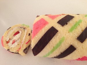 patterned roll cake recipe ann reardon