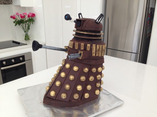 dalek cake doctor who