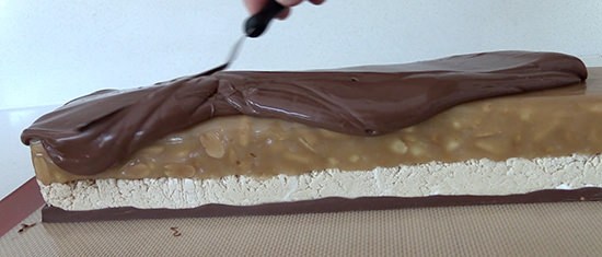 snickers recipe chocolate coating