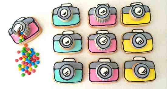 camera pinata cookies howtocookthat