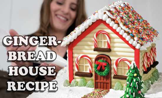 Gingerbread House Gingerbread Cake - festive Christmas dessert