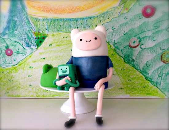 adventure time cake finn