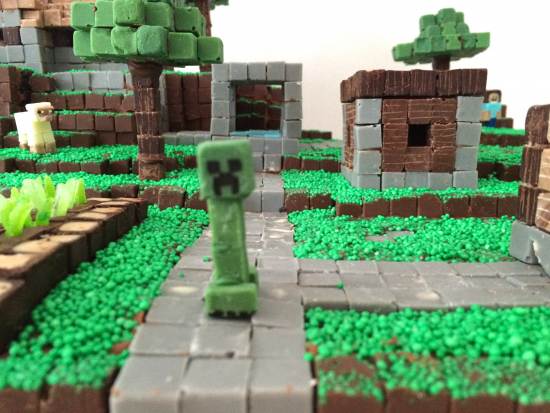 minecraft village plans cake