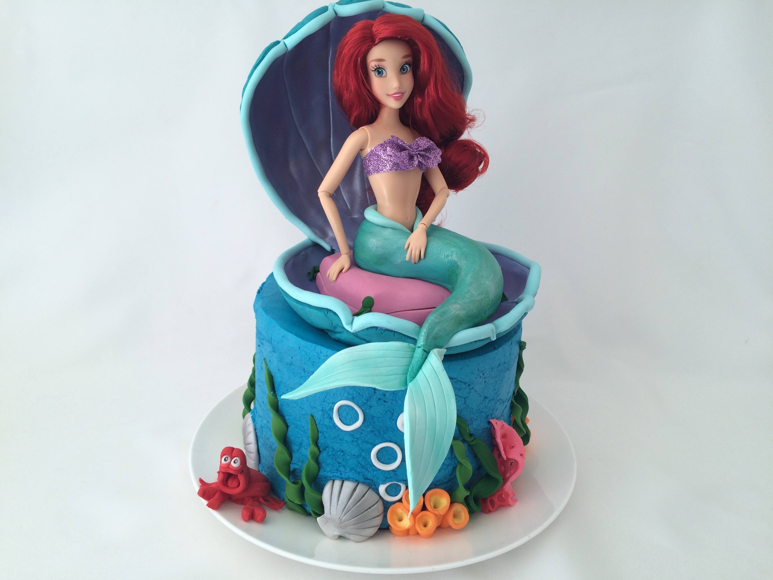 HowToCookThat Cakes, Dessert & Chocolate Ariel Little Mermaid Cake