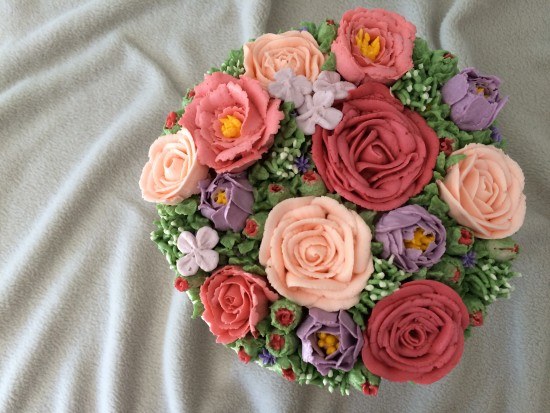 buttercream flower cake ann reardon howtocookthat