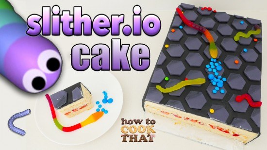 slitherio cake snake cake