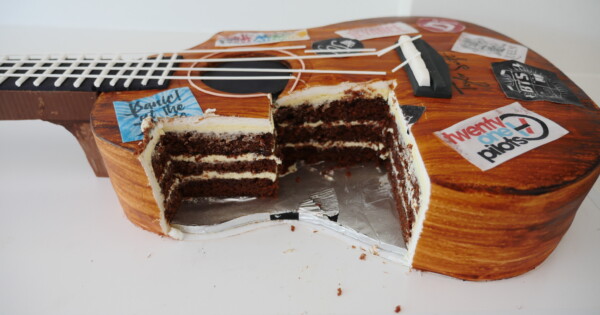 How To Bake And Decorate A Guitar Cake How To Bake And Decorate A Guitar Cake