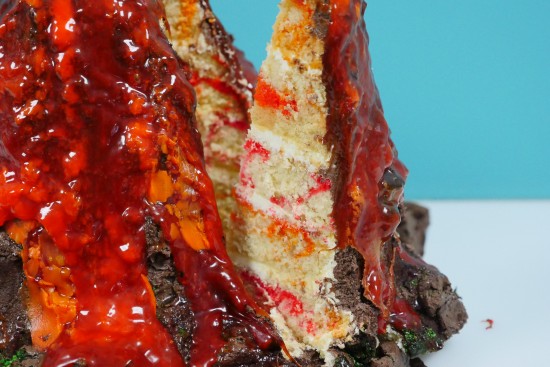 erupting volcano cake ann reardon