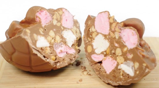 how to make chocolate egg rocky road