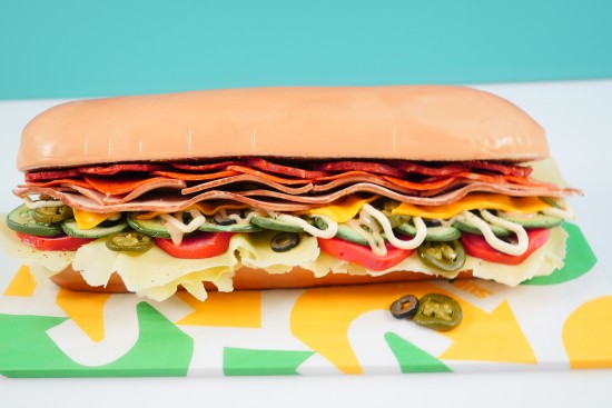 subway sandwich cake