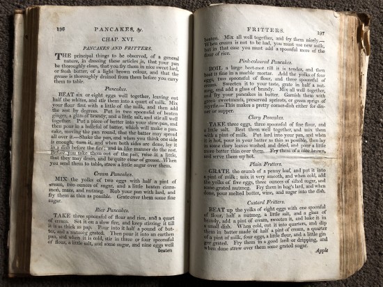 1800's cookbook