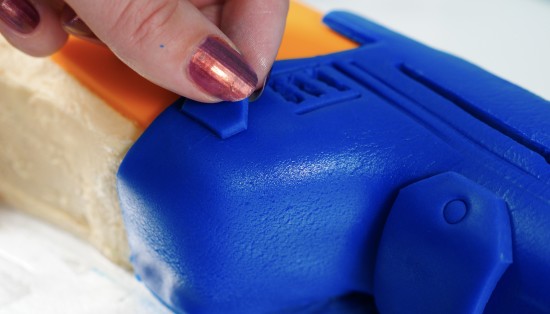 nerf gun cake how to