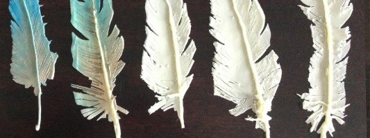 chocolate feathers cake topper decoration