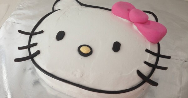 Hello Kitty Face Cake Template