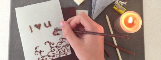chocolate dessert paper and pencil fun