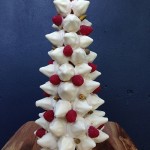 christmas tree cake macaron tower