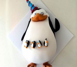 penguins of madagascar cake