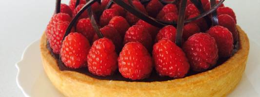 chcolate raspberry tart ann reardon