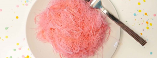 pink cotton candy make at home