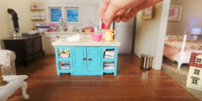 miniature kitchen tiny cooking