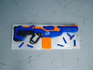 nerf gun cake