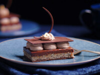 hazelnut chocolate slice dessert cookbook