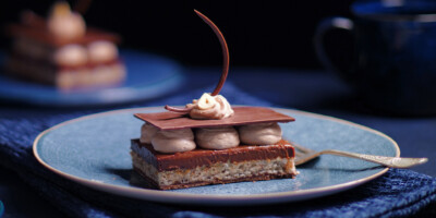 hazelnut chocolate slice dessert cookbook