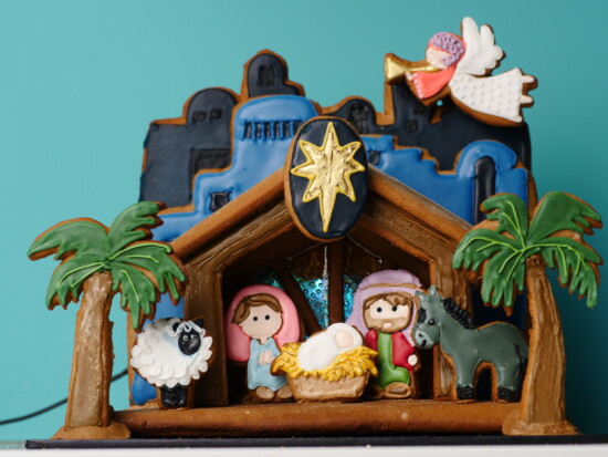 gingerbread nativity howtocookthat