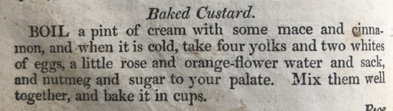 baked custard