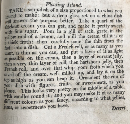 floating island old recipe