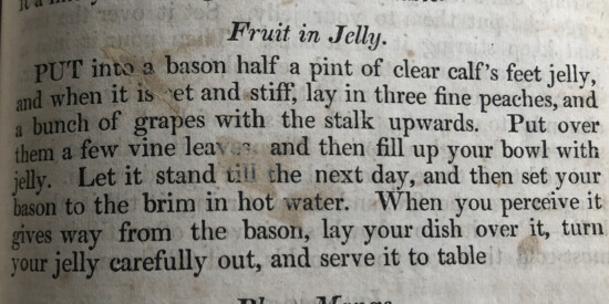 fruit in jelly 200 year old recipe