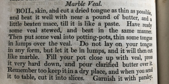 marbled veal victorian dinner party