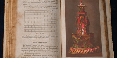 150 year old coookbook gingerbread house